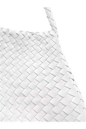 White Leather Santa Maria Mini S. Croce Bag DRAGON DIFFUSION | 8700DGS6MATWHITE